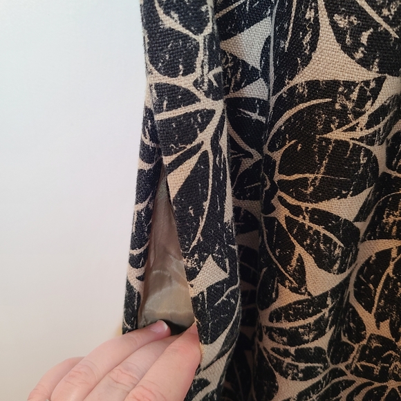 Michael Kors Linen Floral Empire Waist Babydoll Dress - Picture 5 of 7